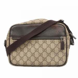 Gucci GG Supreme Shoulder Bag 114291 Brown Women's